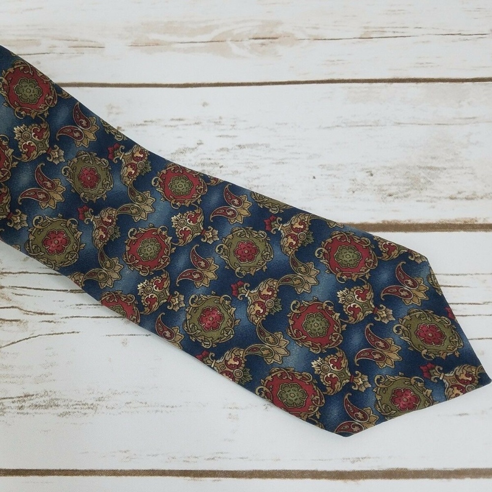 Oscar de la Renta Men's 100% Silk Tie Multi-Color